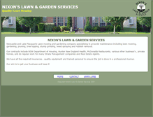 Tablet Screenshot of nixonlawns.com.au